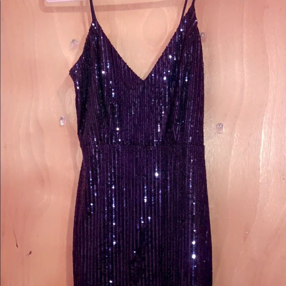 Navy Blue Sparkly Dress